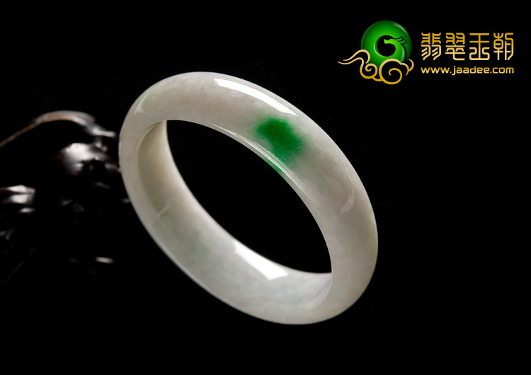 糯冰种飘翠缅甸翡翠A货手镯（51.9mm）