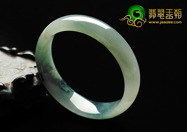 冰种飘花缅甸翡翠A货手镯（57mm）