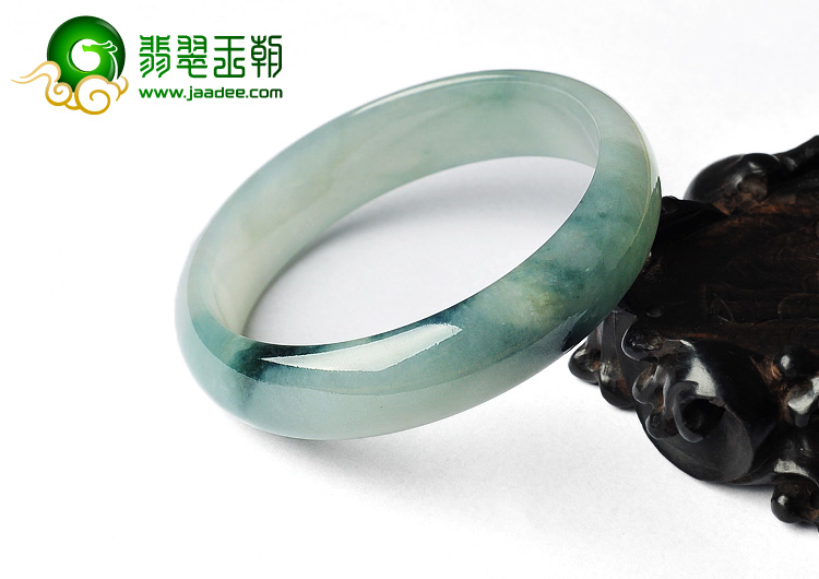 冰种飘花缅甸翡翠A货手镯（57mm）