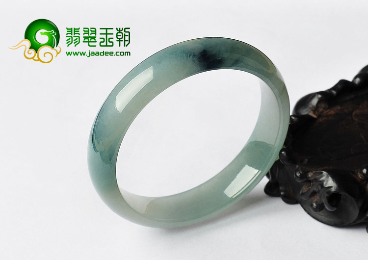 冰种飘花缅甸翡翠A货手镯（57mm）