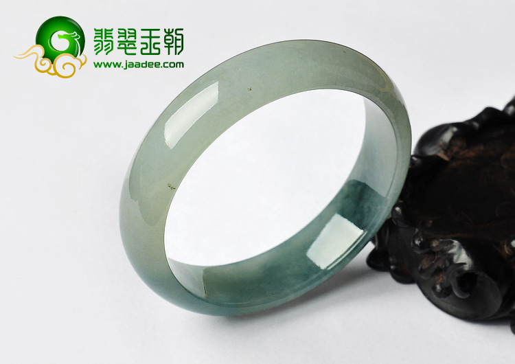 冰种飘花缅甸翡翠A货手镯（56.9mm）