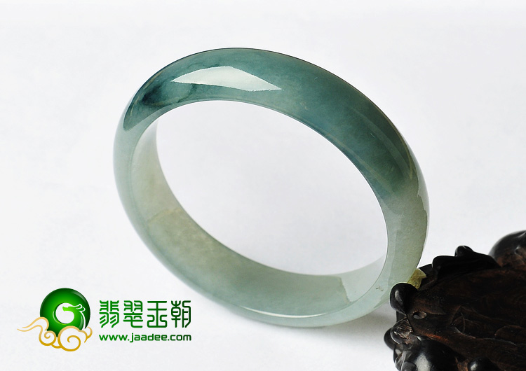 冰种飘花缅甸翡翠A货手镯（56.9mm）