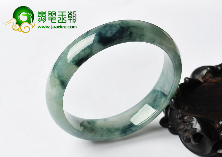 冰种飘花缅甸翡翠A货手镯（57.1mm）