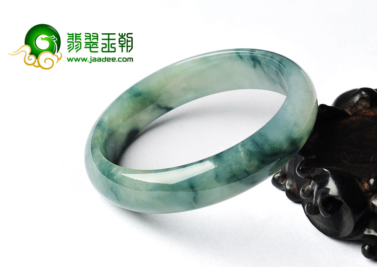 冰种飘花缅甸翡翠A货手镯（57.1mm）