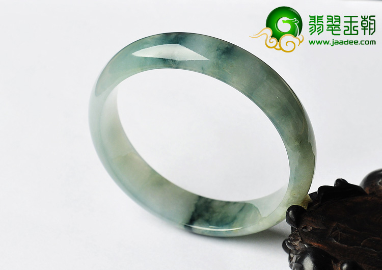 冰种飘花缅甸翡翠A货手镯（56.7mm）