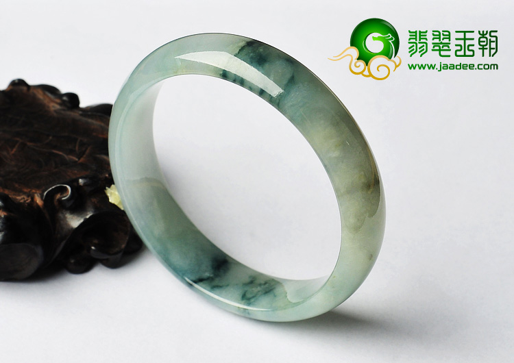 冰种飘花缅甸翡翠A货手镯（56.7mm）