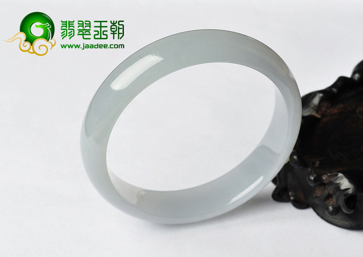 糯冰种淡晴水缅甸翡翠A货手镯（58.2mm）
