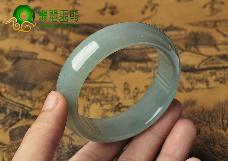 冰种晴水缅甸翡翠A货手镯（57.4mm）