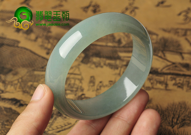 冰种晴水缅甸翡翠A货手镯（56.7mm）