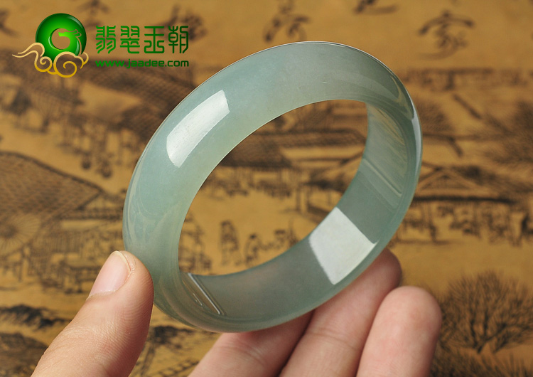 冰种晴水缅甸翡翠A货手镯（56.5mm）