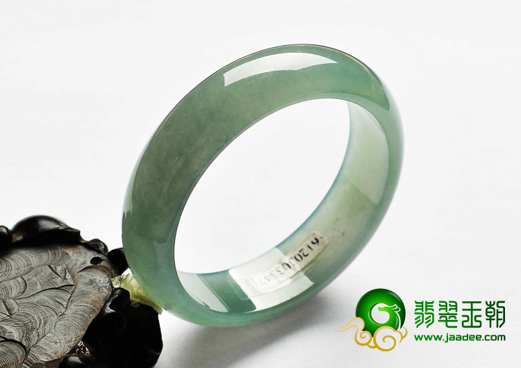 冰种晴水缅甸翡翠A货手镯（56.5mm）