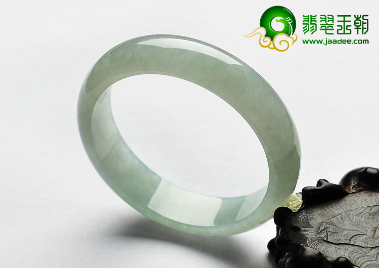 冰种淡晴水缅甸翡翠A货手镯（58.9mm）