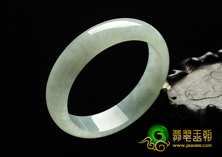 冰种淡晴水缅甸翡翠A货手镯（58.9mm）