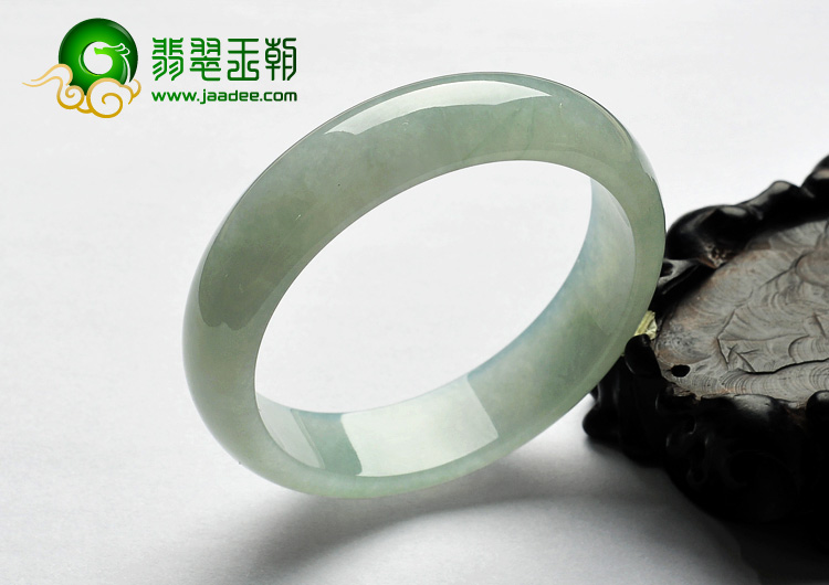 冰种淡晴水缅甸翡翠A货手镯（58.9mm）