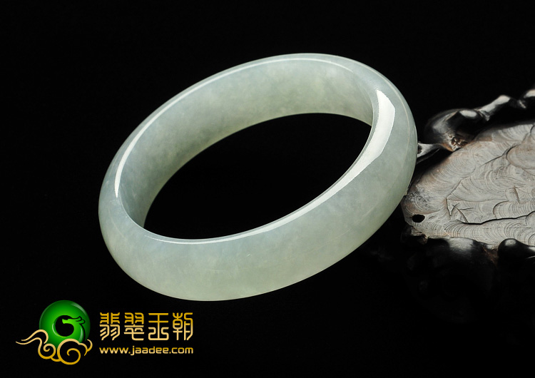 冰种淡晴水缅甸翡翠A货手镯（58.9mm）