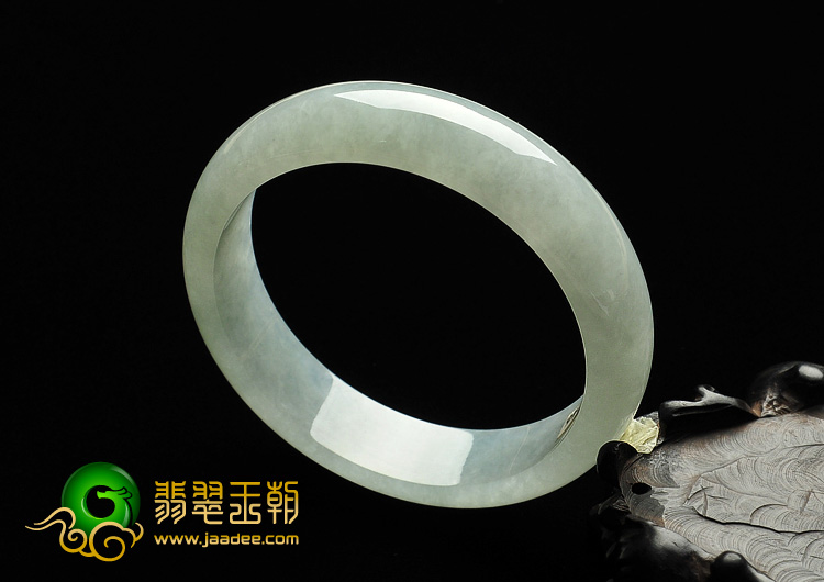 冰种淡晴水缅甸翡翠A货手镯（58.9mm）