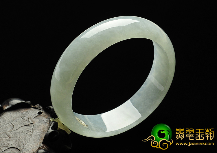 冰种淡晴水缅甸翡翠A货手镯（58.9mm）