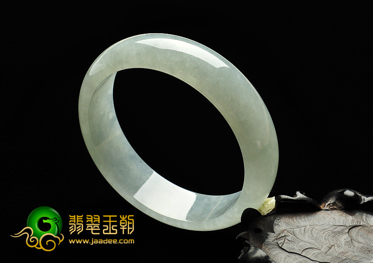 冰种淡晴水缅甸翡翠A货手镯（58.9mm）
