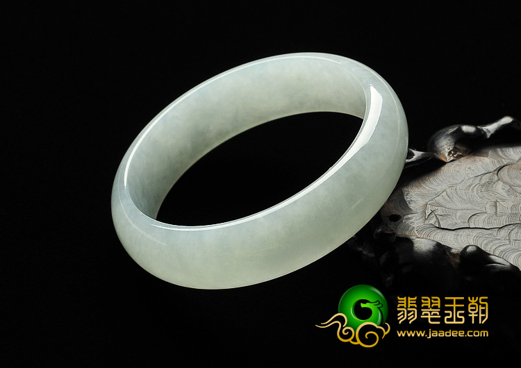 冰种淡晴水缅甸翡翠A货手镯（58.9mm）