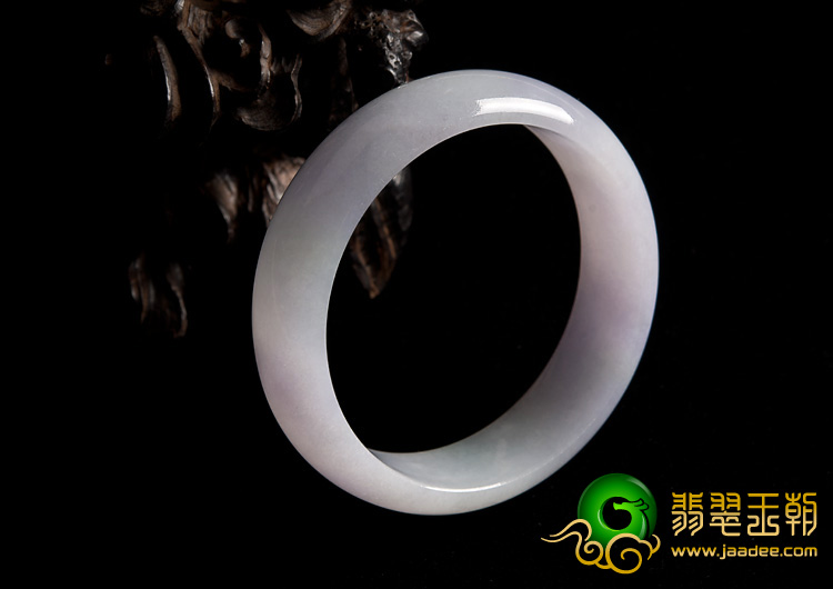 糯冰种春带彩缅甸翡翠A货手镯（59.3mm）