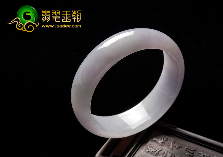 糯冰种春带彩缅甸翡翠A货手镯（59.3mm）