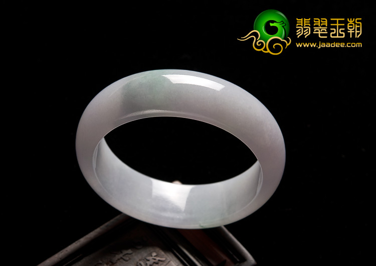 糯冰种春带彩缅甸翡翠A货手镯（53.3mm）