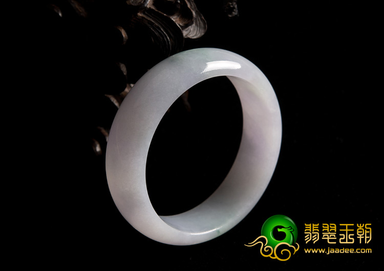糯冰种春带彩缅甸翡翠A货手镯（53.3mm）