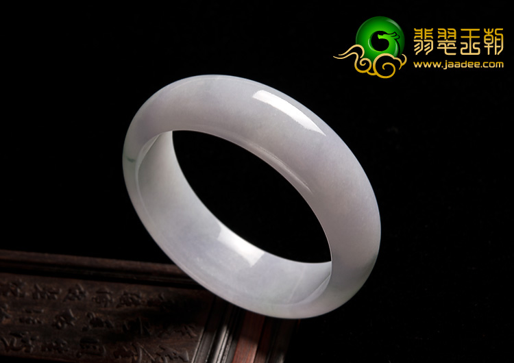 糯冰种春带彩缅甸翡翠A货手镯（53.3mm）