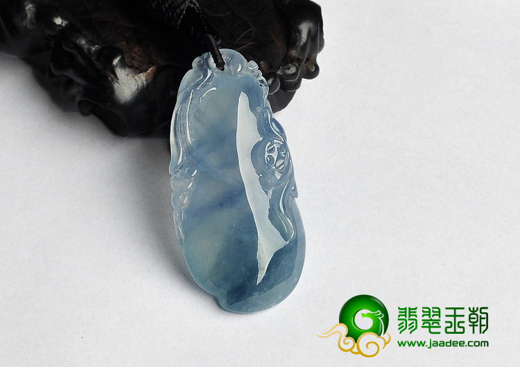 冰玻种飘花缅甸翡翠A货福禄寿挂件