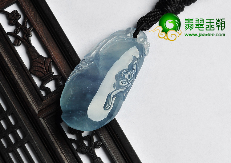 冰玻种飘花缅甸翡翠A货福禄寿挂件