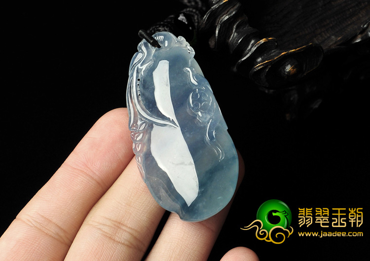 冰玻种飘花缅甸翡翠A货福禄寿挂件