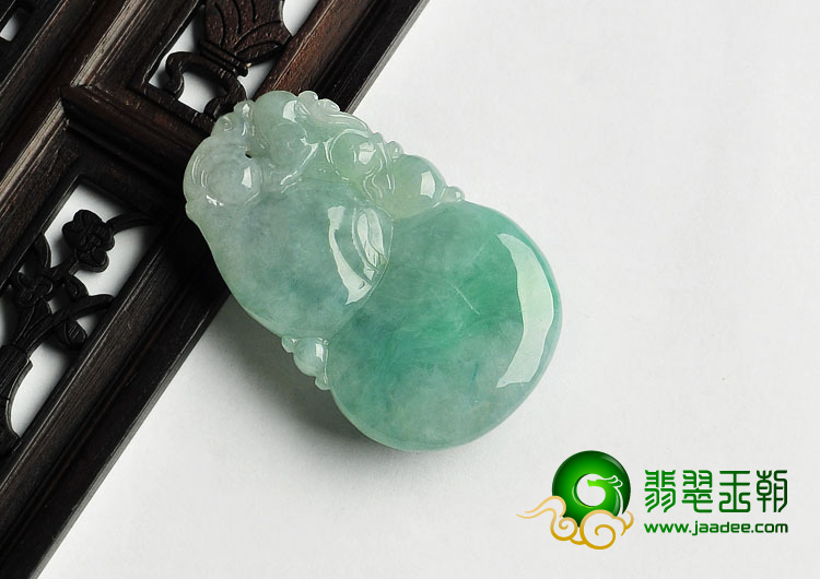 糯冰种晴水缅甸翡翠A货福禄寿挂件