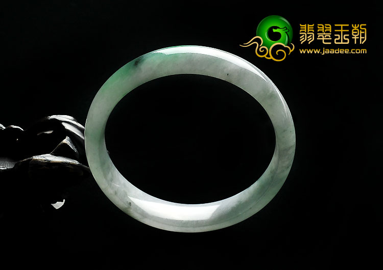 糯冰种飘翠缅甸翡翠A货手镯（59.2mm）