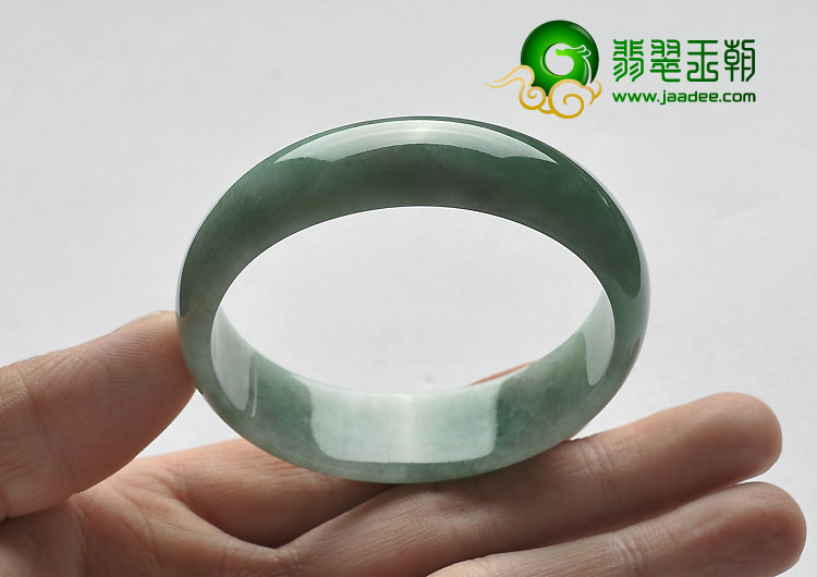 糯冰种飘花缅甸翡翠A货贵妃镯（54mm-48.7mm）