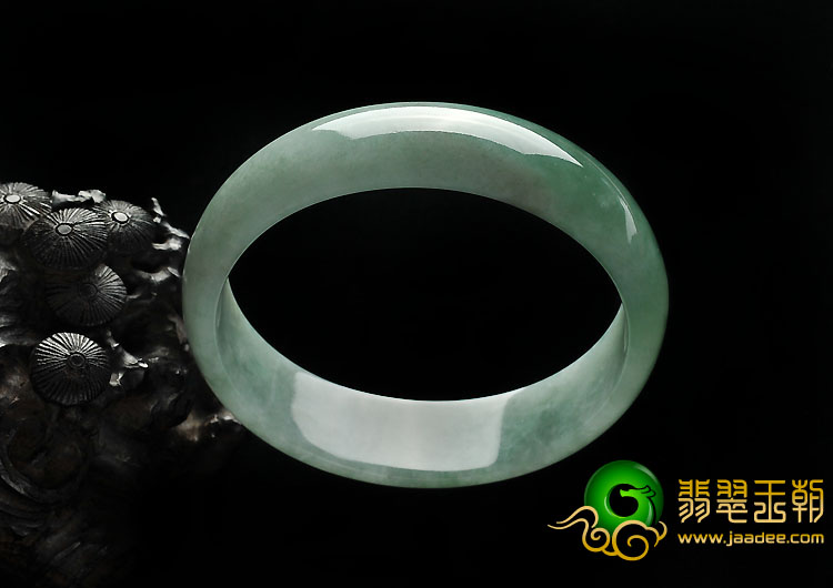 糯冰种飘花缅甸翡翠A货贵妃镯（54mm-48.7mm）