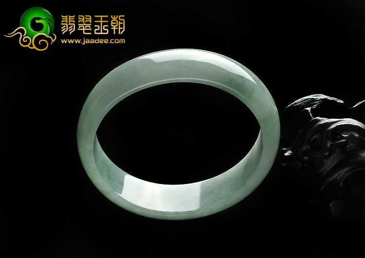 糯冰种飘花缅甸翡翠A货贵妃镯（52.7-48.3mm）