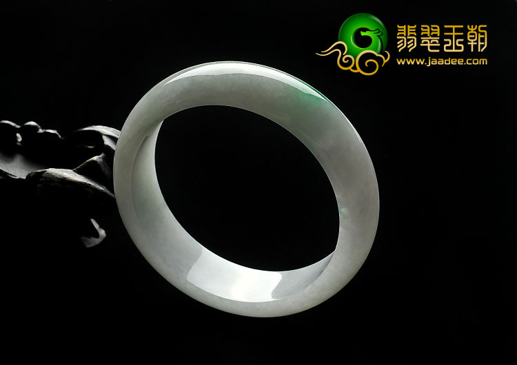 糯冰种飘翠缅甸翡翠A货手镯（57.4mm）