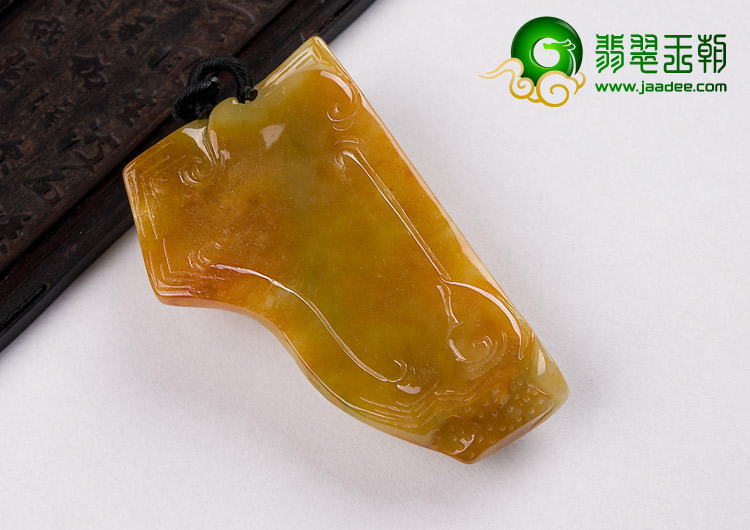 糯冰种黄加绿缅甸翡翠A货虎兔佳音挂件