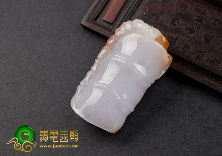 糯冰种紫罗兰红黄翡缅甸翡翠A货节节高挂件