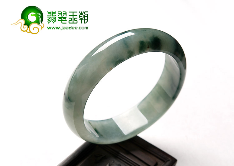 冰种飘花缅甸翡翠A货手镯（56mm）