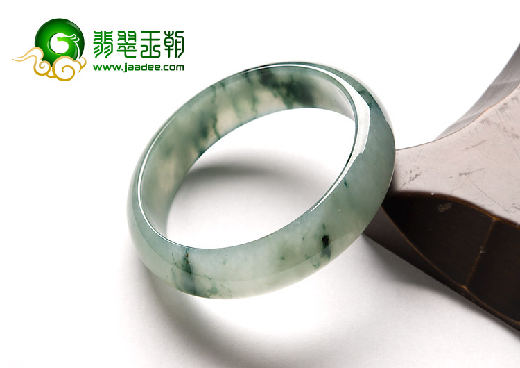 冰种飘花缅甸翡翠A货手镯（56mm）