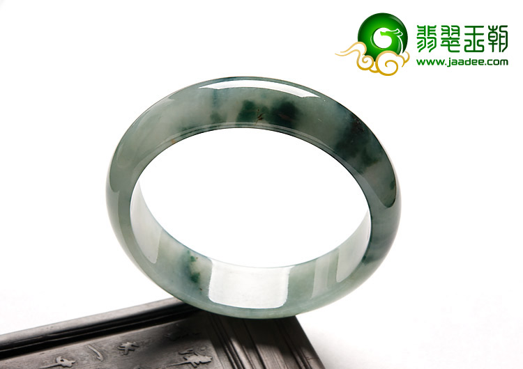 冰种飘花缅甸翡翠A货手镯（56mm）