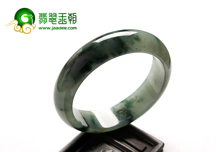 冰种飘花缅甸翡翠A货手镯（57.5mm）