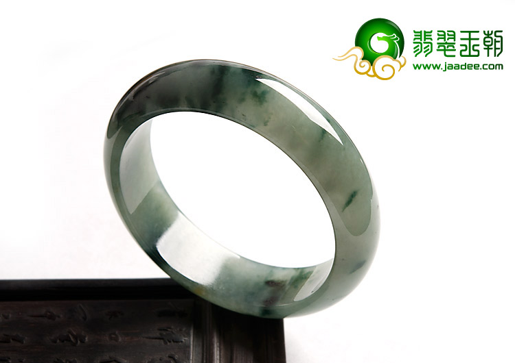 冰种飘花缅甸翡翠A货手镯（57.5mm）