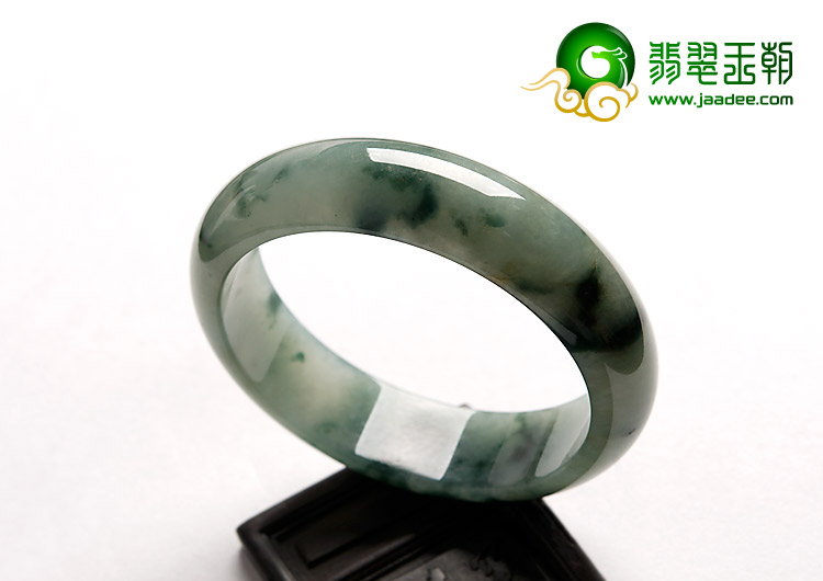 冰种飘花缅甸翡翠A货手镯（57.5mm）