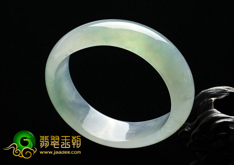 冰种晴水缅甸翡翠A货贵妃镯（54.3mm-46.5mm）
