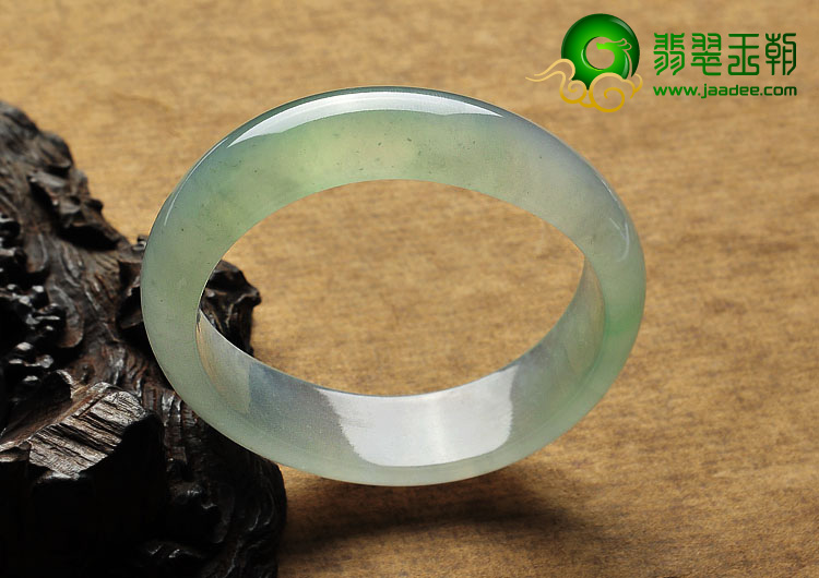 冰种晴水缅甸翡翠A货贵妃镯（54.3mm-46.5mm）