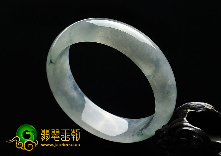 冰种飘花缅甸翡翠A货手镯（57.3mm）