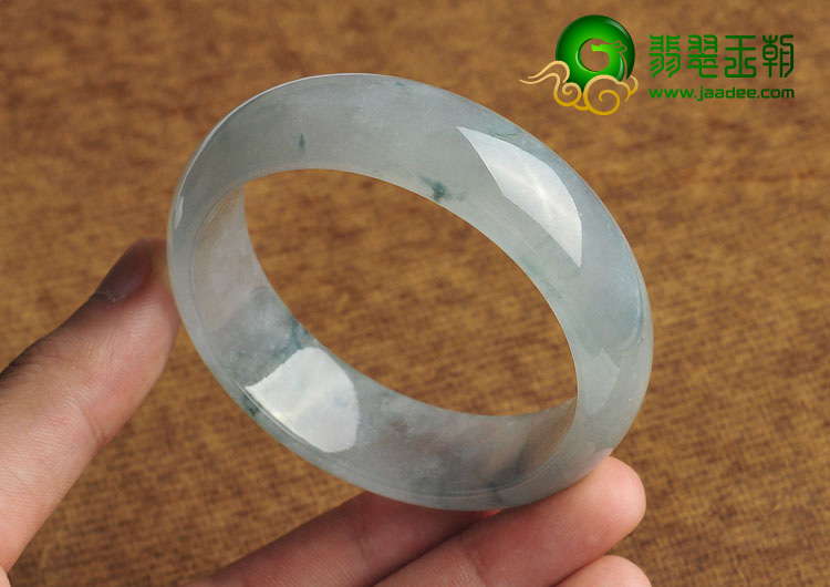 冰种飘花缅甸翡翠A货手镯（57.3mm）