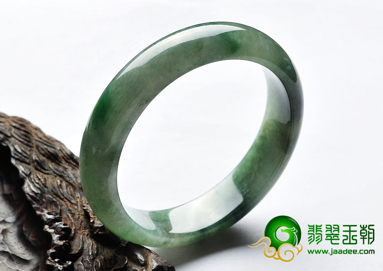 糯冰种飘花缅甸翡翠A货手镯（58.2mm）